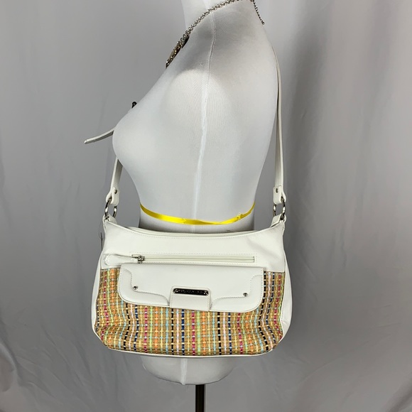 Stone Mountain Handbags - NWT Stone Mt Leather & Confetti Woven Shoulder Bag
